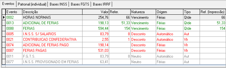 Figura 23 Função Recalcular interna.