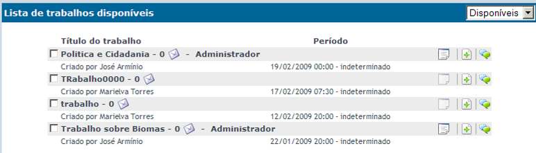 Ao visualizar um trabalho recebido.