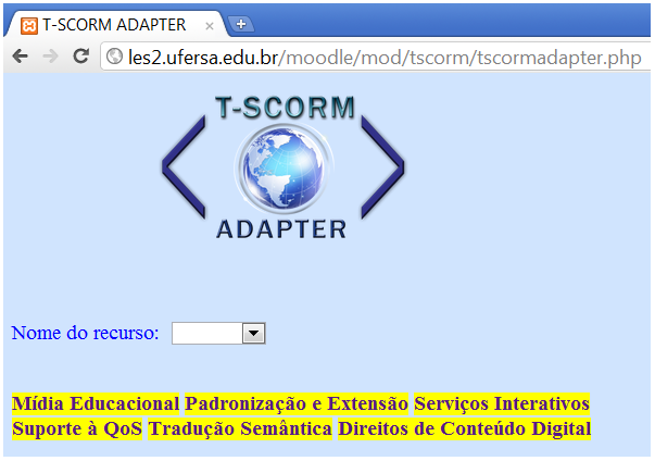 Capítulo 6. Proposta de extensão do padrão SCORM 45 6.