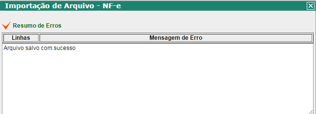 Abaixo um modelo de erro reportado pelo sigiss o sistema irá mostrar uma tela contendo os erros e a linha onde ocorre o problema.