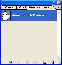 13. DEMARCADORES 13.1. Demarcador (P) Um demarcador de trabalho é uma linha criada com a ferramenta caneta, utilizada para: criar figuras geométricas, criar uma seleção precisa e tornar parte de uma