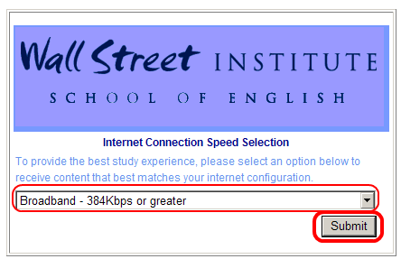 No próximo ecrã será pedido que seleccione o tipo de ligação de internet que tem.
