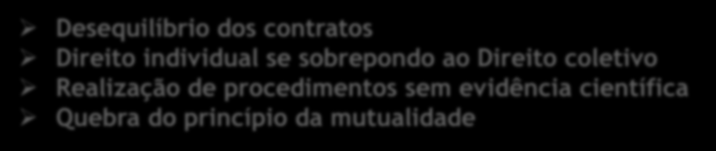 JUDICIALIZAÇÃO DA SAÚDE Em 2011, o volume gerado por 29 mil demandas judiciais, em SP, foi cerca de R$ 800 milhões, o que equivale à construção de um hospital com 2.000 leitos. (FONTE: TV Senado: Dr.