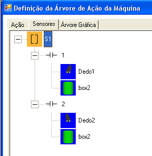 3 Montagem do Ambente Vrtual 46 Após a composção dnâmca do modelo, agora é necessáro nserr os sensores que servrão para a detecção de colsão entre os componentes.