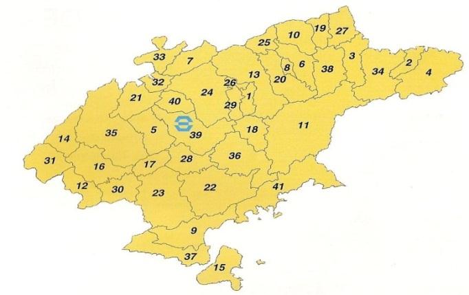 43 89.900 20,6 Médio Tietê 90 26.000 6,5 Paraiba e Litoral Norte 41 16.