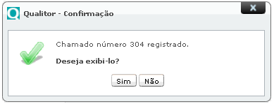 Caso um ícone, como o demonstrado na figura abaixo, seja apresentado, a operação a ser executada será a abertura direta de uma requisição. Neste caso uma tela regular de requisição será apresentada.