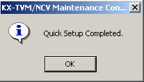 Finalizando a Configuração Rápida Clique em "Yes" para salvar as configurações e concluir a Quick Setup. Se clicar em "No", as suas configurações não serão salvas e você voltará à tela anterior.