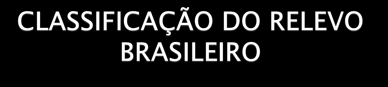 1ª CLASSIFICAÇÃO: 1940 (AROLDO AZEVEDO) ALTIMETRIA 200m 2ª CLASSIFICAÇÃO: 1962 (AZIZ AB SABER)