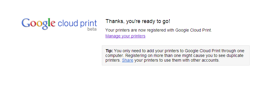 6. Em Classic Printers (Impressoras Clássicas) clique em Add printers (Adicionar impressoras). 7. Faça login com sua conta do Google. 8.