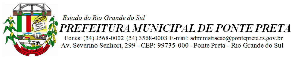 EDITAL DE CONCURSO PÚBLICO N. 001/2014. O Prefeito Municipal de Ponte Preta, Estado do Rio Grande do Sul, Sr.