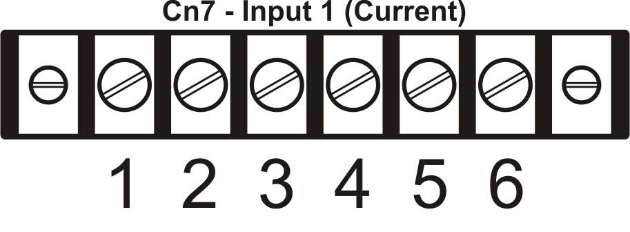 6.1 Conexão de Entrada As correntes trifásicas devem ser conectadas no conector CN7. A figura a seguir ilustra esse conector. Figura 14 Conector CN7: entrada de correntes.
