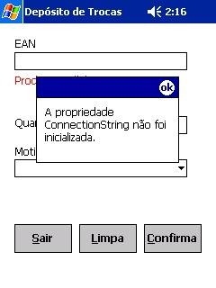 Arquivo de configuração do WebServer e do RMSMobile errados.