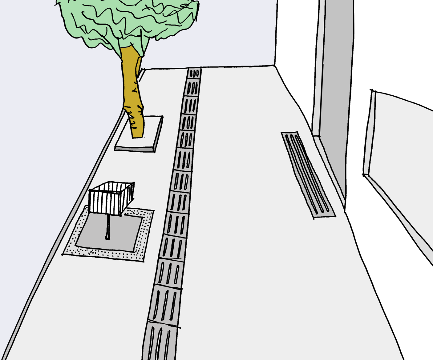 Cartilha de acessibilidade urbana: um caminho para todos 20 FAIXA DE SERVIÇO/MOBILIÁRIO URBANO A faixa de serviço ou mobiliário urbano, além de ser reservada para a implantação do mobiliário urbano