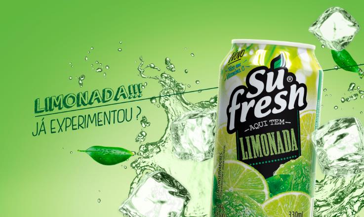 Portfólio / Campanhas Sufresh Campanha: Sufresh Limonada Gerenciamento de mídia online da campanha de lançamento do novo sabor do suco Sufresh na página oficial do