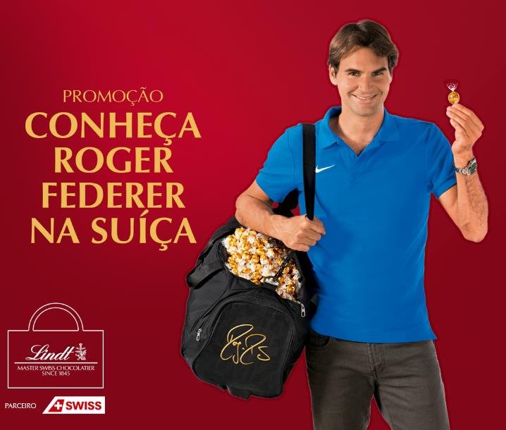 Portfólio / Campanhas Lindt Chocolate (BR) Campanha: Lindt & Roger Federer Gerenciamento de mídia online da campanha de promoção das lojas físicas da Lindt que ofereciam a oportunidade de conhecer o