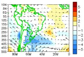 Figura 1- Imagens do radar meteorológico da Ponte Nova: distribuição e intensidade da chuva ás 06:28 UTC; acumulado de chuva entre ás 14 e 11 UTC. (Fonte: SAISP/SP). 3.