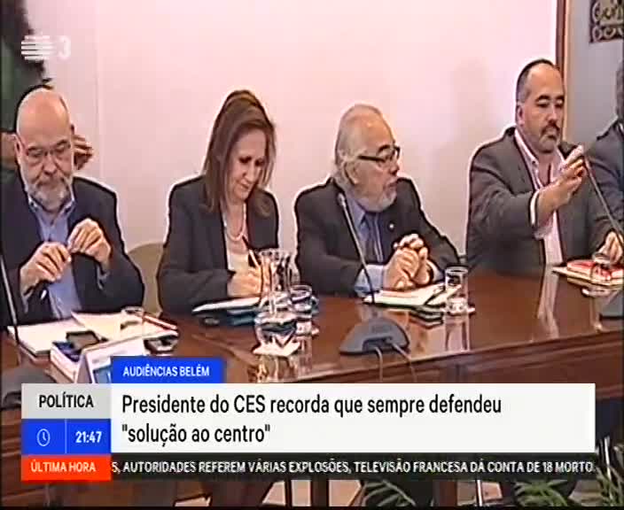 A20 RTP 3-3 às... Duração: 00:02:30 OCS: RTP 3-3 às... ID: 61850370 13-11-2015 09:45 Presidente da República ouviu hoje os parceiros sociais http://www.pt.cision.com/s/?