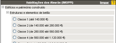 Primeiro, seleccionamos o Grupo de Utilizadores que pretendemos, carregando na caixa de selecção respectiva.