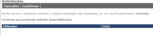 3º Passo Criação da proposta externa NOTA: Após efectuar o pré-registo da proposta externa e chegada a hora de abertura das propostas, o processo de criação de proposta externa, propriamente dita,