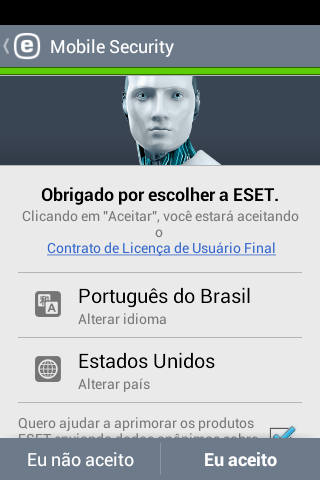 2. Instalação Para instalar ESET Mobile Securityuse um dos métodos a seguir.