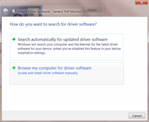 9. Clique na guia Driver. 10. Abra a janela "Atualizar Driver do Software do Monitor PnP Genérico" clicando em "Atualizar Driver.