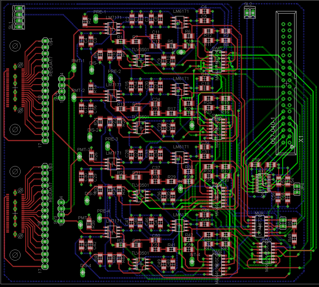 Apêndice A Projecto da placa protótipo de testes MiniPET com a