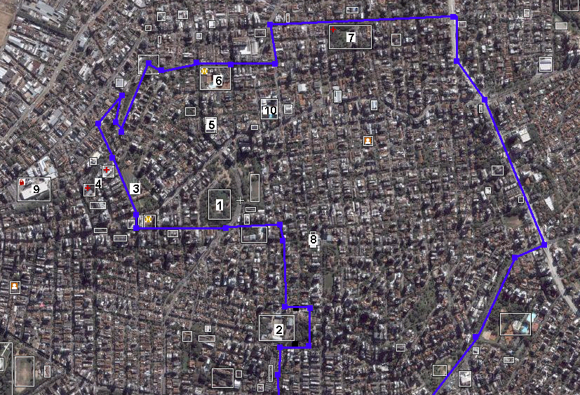 POA46 MOINHOS DE VENTO Informações Nota: 1 Parque Moinhos de Vento; 2 IPA; 3 Estação de Tratamento de Água Moinhos de Vento; 4 Hospital Moinhos de Vento;