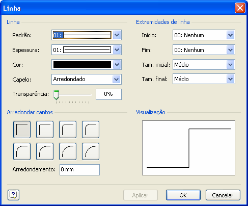 Criando Fluxogramas com o Microsoft Office Visio 2003-10 formatação da cor da fonte, da linha e do preenchimento e linhas, permitindo configurar a espessura, tipo e setas. Figura 1.