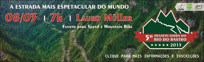 8. PERCURSO: LOCAL: LAURO MÜLLER - SC DATA: 08/03/2015 LARGADA: ESCOLA VISCONDE DE TAUNAY RUA ORLEANS HORA: 07:00 CHEGADA: MIRANTE DA SERRA HORA: 8:07 8:22 8:38 KM: 24,6 MÉDIA: 22 18 15 KM KM KM