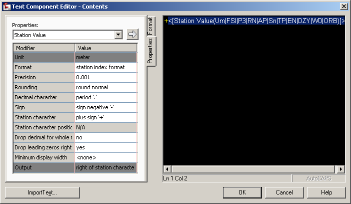 FIGURA 26 Clique em Ok para voltarmos ao restante das configurações. Voltando a tela anterior, configure estas outras opções: Em Text Height deixe com valor 2.