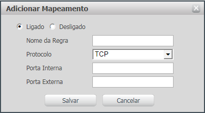 UPnP Universal Plug & Play (UPnP ) simplifica o processo de adicionar uma câmera em uma rede local.