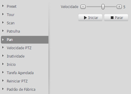 Clique em Iniciar para que a patrulha comece a ser feita: Configurar patrulha Depois de feitas as ações desejadas na patrulha clique em Parar Gravação para salvar a patrulha: Configurar parar