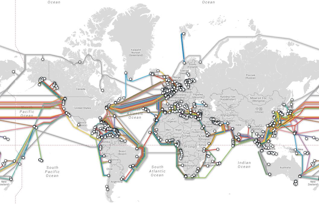 Cabos transoceânicos Como os dados trafegam pelo planeta?