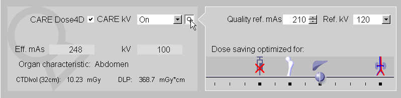 Redução dose CARE kv Dose mínima, Excelente Qualidade, completamente automático Optimização de kv automática Redução de