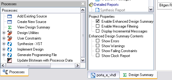 9/51 Para visualizar o arquivo VHDL gerado automaticamente, basta clicar na aba com o nome do mesmo, na parte inferior do Project Navigator. Fig.