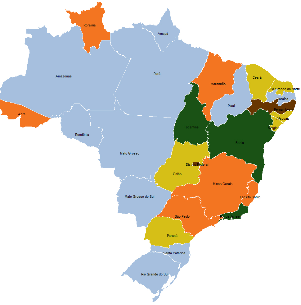 Mapa 2 - Reclamações por 1.