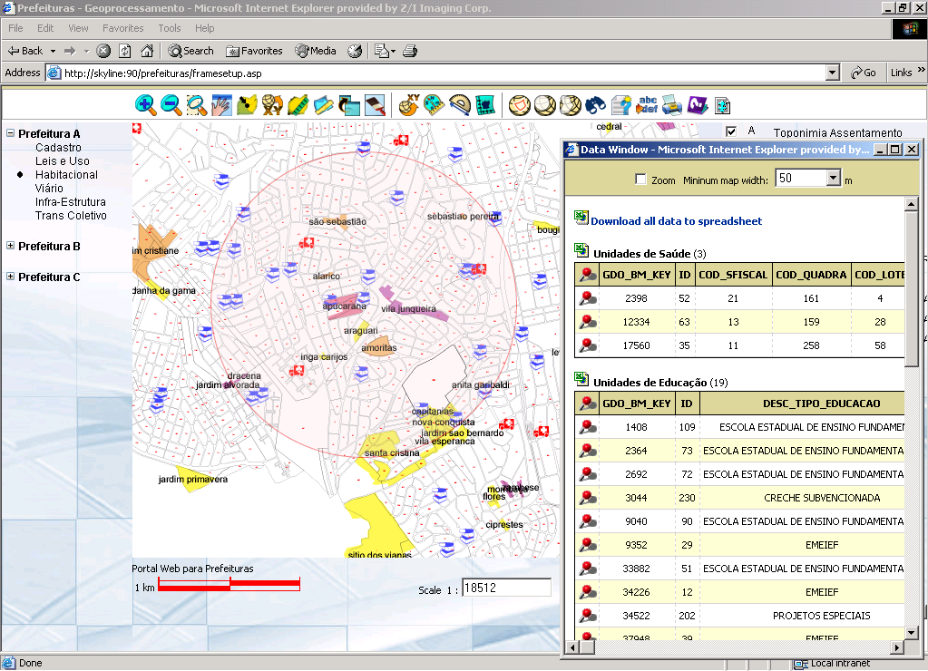 WebPortal Municipal Cadastro Técnico Multifinalitário