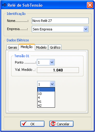 block DISPARO DISJUNTOR PEE- COPPE/UFRJ Relé de Sub Tensão (Relé 27): O relé de sub tensão é um dos relés mais utilizados, sua lógica de operação é simples, ele mede a tensão (V) no barramento logo a