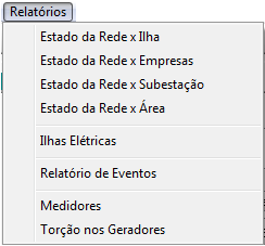 executadas utilizando completamente o menu Arquivos e parcialmente o menu Sistema Elétrico. As opções remanescentes são detalhadas nos seguintes Capítulos. 4.