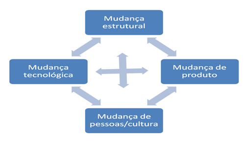 80 Figura 9 - Tipos de mudança organizacional Fonte: Leviatt (1964).