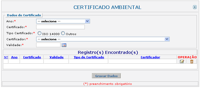 Certificados ambientais 3 Quem deve preencher este formulário?