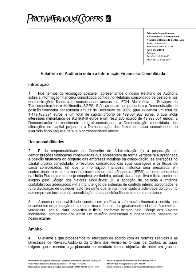 RELATÓRIO DE AUDITORIA ELABORADO