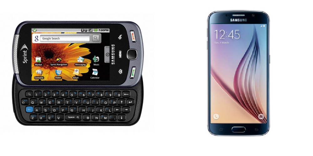 Capítulo 6. Desenvolvimento 46 Tabela 2 Diferenças de hardware entre os modelos Samsung Moment e Galaxy S6 Samsung M900 Moment Samsung Galaxy S6 Processador Sansung S3C6410 de 800MHz Quad-core 1.