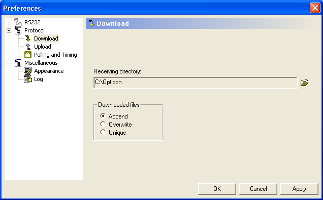 Para receber o arquivo do inventario, utiliza o software NetO32, realizar as mesmas configurações acima para enviar o arquivo de lookup como mostra na imagem abaixo.