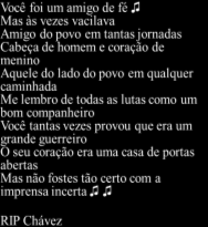 10 dia; a paródia formal, utilizando as características formais da música e o estilo do autor 2.