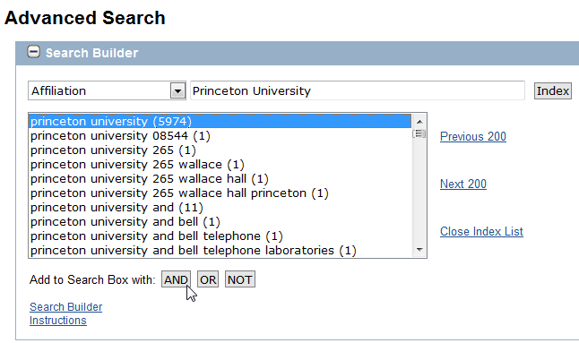 36 13.2 Search Builder Você também pode pesquisar em campos específicos dos registros MedLine/PubMed utilizando os Índices de campo disponíveis no recurso Search Builder.