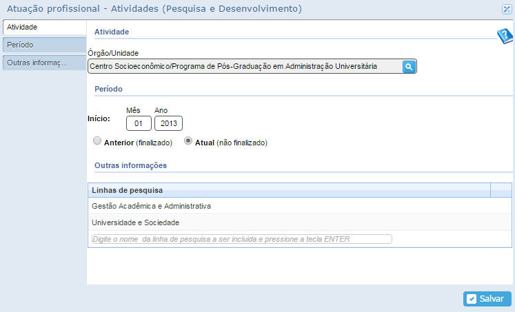 1) Linha de Pesquisa Comprovação: Constar no site do Programa o seu credenciamento com o mesmo.