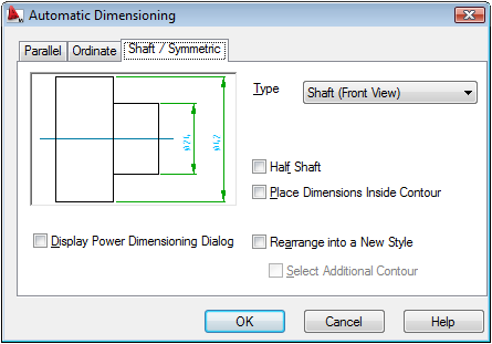 21- Através do comando Shaft Dimensioning, adicionar ao eixo as dimensões de diâmetro.