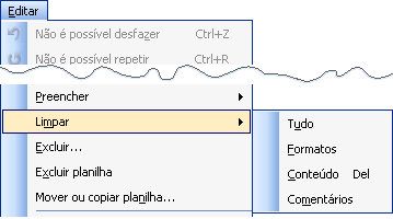 INSERINDO DADOS Clicar na célula que receberá os dados posicionando a célula ativa. Em seguida, basta digitar o seu conteúdo. O dado digitado em uma célula pode ser um texto ou número.