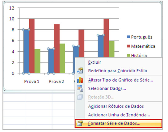 Veja na figura abaixo, todas as colunas azuis estão selecionadas. Passo 2 2.